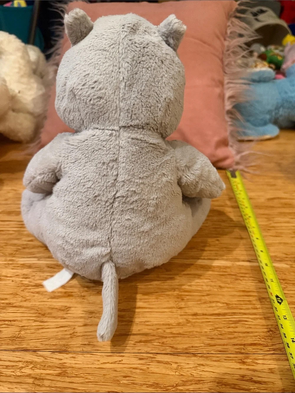 Grey Hippo Plush Toy - Soft Cuddly Animal. Curious George and Friends collection